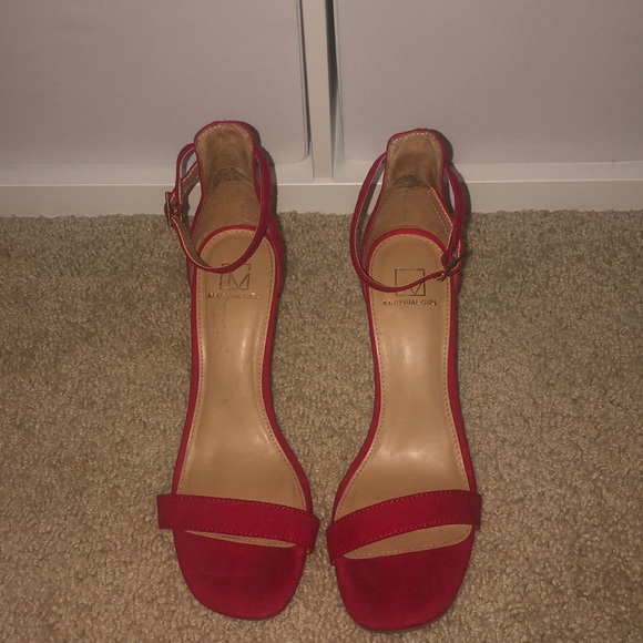 Material Girl Shoes - Red stilettos